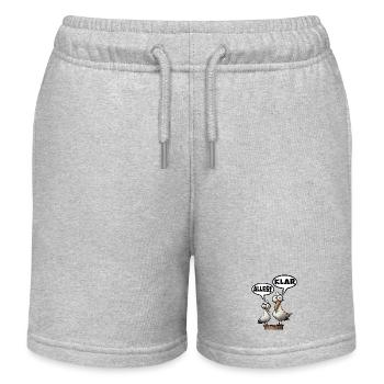 Lustige Möwen mit Sprechblasen Alles Klar - Kinder Organic Joggingshorts Mini Bolter von Stanley/Stella - Grau meliert - Vorne