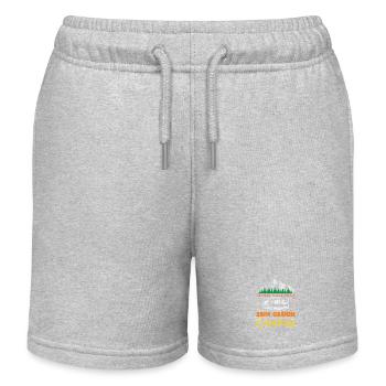 Camper Camping Wohnwagen Spruch - Kinder Organic Joggingshorts Mini Bolter von Stanley/Stella - Grau meliert - Vorne