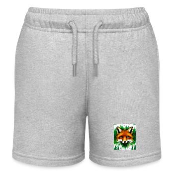 Fuchs - Kinder Organic Joggingshorts Mini Bolter von Stanley/Stella - Grau meliert - Vorne