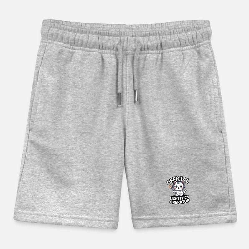 K-Pop Fan Lightstick Korea Kids Organic Sweat Shorts by Stanley/Stella