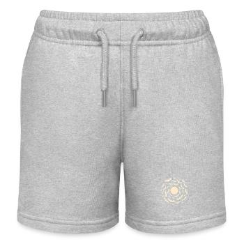 Mondfledermaus Spirale - Kinder Organic Joggingshorts Mini Bolter von Stanley/Stella - Grau meliert - Vorne