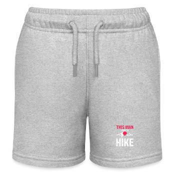 This Man Hikes Nature Trails Mountain Explorer - Kinder Organic Joggingshorts Mini Bolter von Stanley/Stella - Grau meliert - Vorne