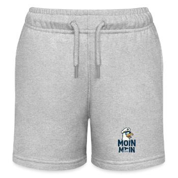 Mouette du capitaine MOIN MOIN Motif - Short de jogging enfant bio Stanley/Stella - gris chiné - Devant