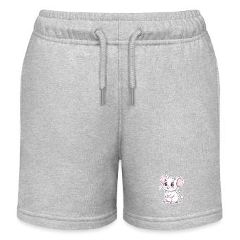 Maus - Kinder Organic Joggingshorts Mini Bolter von Stanley/Stella - Grau meliert - Vorne