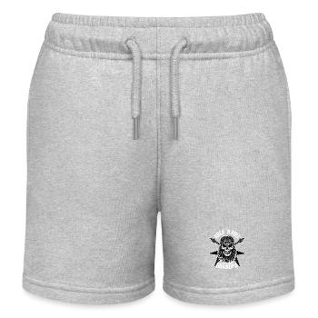 Rock 'n Roll Grandpa Rock Band Guitar Music - Kinder Organic Joggingshorts Mini Bolter von Stanley/Stella - Grau meliert - Vorne