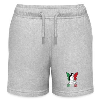 Ciao Bella - Kinder Organic Joggingshorts Mini Bolter von Stanley/Stella - Grau meliert - Vorne