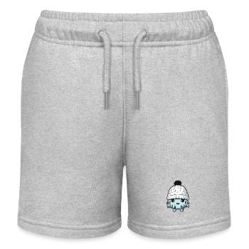 Eskimo Cold Comic Winter - Kids Organic Sweat Shorts by Stanley/Stella - heather grey - Front