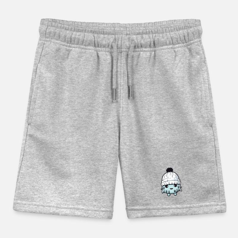 Eskimo Cold Comic Winter Kids Organic Sweat Shorts by Stanley/Stella