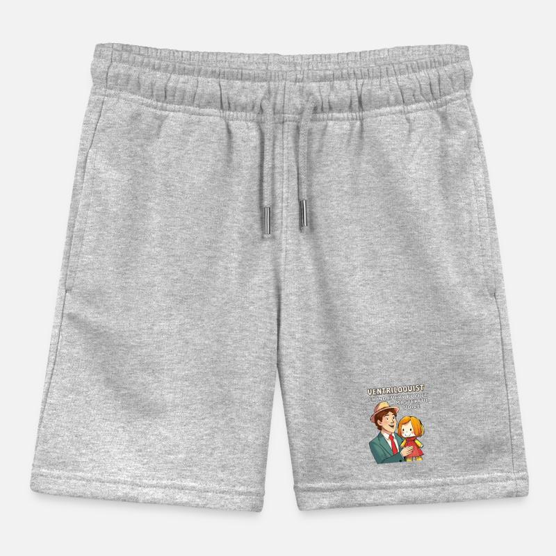 VENTRILOQUIST BEHIND EVERY PUPPET A MASTERFUL VO Kids Organic Sweat Shorts by Stanley/Stella