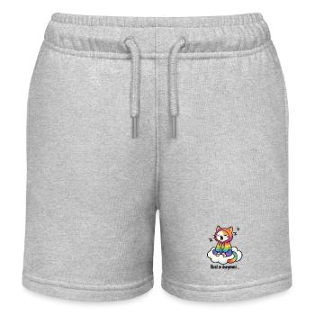 Alarm clock charging... - Kids Organic Sweat Shorts by Stanley/Stella - heather grey - Front