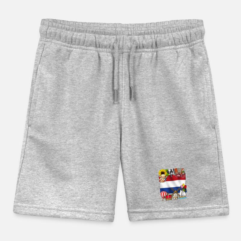Netherlands Kids Organic Sweat Shorts by Stanley/Stella