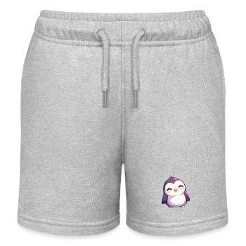 Pingouins Pingouin - Short de jogging enfant bio Stanley/Stella - gris chiné - Devant