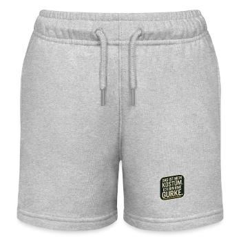 Concombre C’est mon concombre Costume Carnaval Carnaval - Short de jogging enfant bio Stanley/Stella - gris chiné - Devant