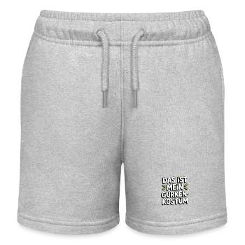 Concombre C’est mon concombre Costume Carnaval Carnaval - Short de jogging enfant bio Stanley/Stella - gris chiné - Devant