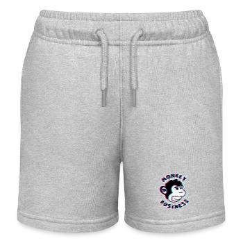 Monkey Business 3D – Art urbain du singe - Short de jogging enfant bio Stanley/Stella - gris chiné - Devant