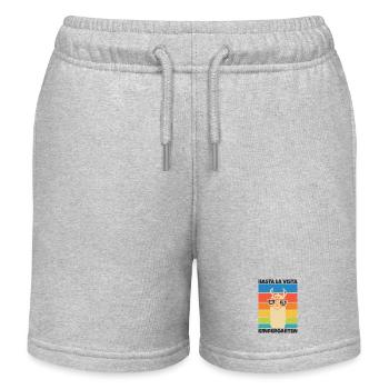 Llama Sunglasses Kindergarten Graduate 2026 - Kids Organic Sweat Shorts by Stanley/Stella - heather grey - Front