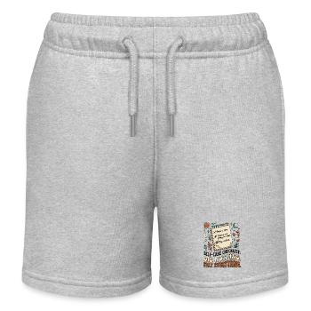 Self-Care Checklist - Kids Organic Sweat Shorts by Stanley/Stella - heather grey - Front
