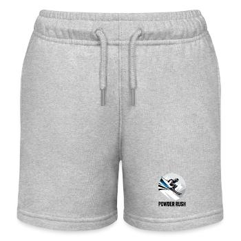 Ski Abfahrt Rennen Piste Winter Schnee - Kinder Organic Joggingshorts Mini Bolter von Stanley/Stella - Grau meliert - Vorne