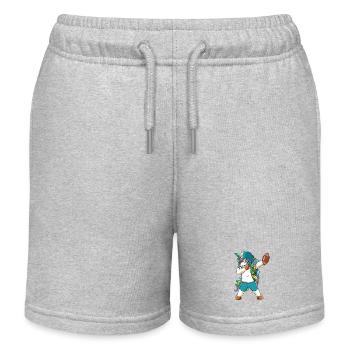 Drôle de Dab Football Dabbaing Uncorn Rainbow Gift Sports - Short de jogging enfant bio Stanley/Stella - gris chiné - Devant