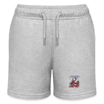 Farmer Kids Outfits Tractor Tractor Young Farmer - Kids Organic Sweat Shorts by Stanley/Stella - heather grey - Front