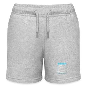 Solar Cells Solar Energy Renewable Energies - Kids Organic Sweat Shorts by Stanley/Stella - heather grey - Front