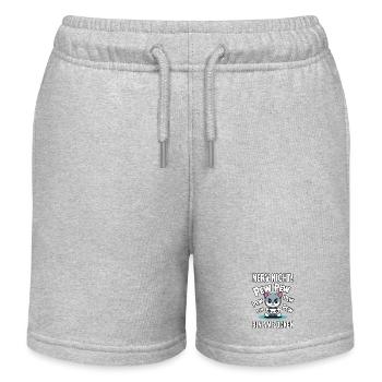Courage Not I Gaming Cat Design - Short de jogging enfant bio Stanley/Stella - gris chiné - Devant