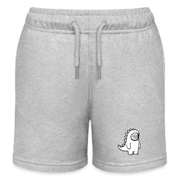 Carnival grouch grandpa - Kids Organic Sweat Shorts by Stanley/Stella - heather grey - Front