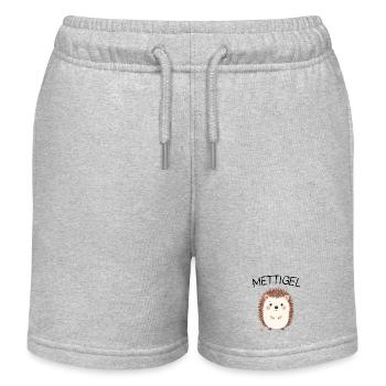 Karneval Mettigel, Karneval Kostüm für Frauen Idee - Kinder Organic Joggingshorts Mini Bolter von Stanley/Stella - Grau meliert - Vorne