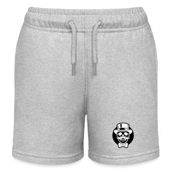 Groom Skeleton - Kids Organic Sweat Shorts by Stanley/Stella - heather grey - Front