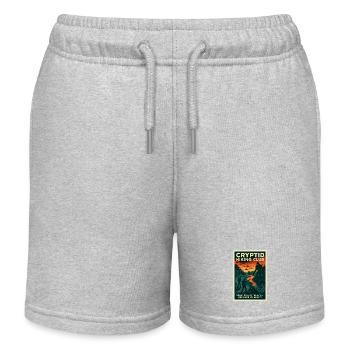 From skeptic to believer | Wanderhumor - Kids Organic Sweat Shorts by Stanley/Stella - heather grey - Front