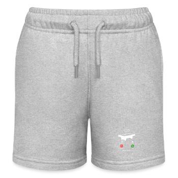Snooker Is Calling - Kids Organic Sweat Shorts by Stanley/Stella - heather grey - Front