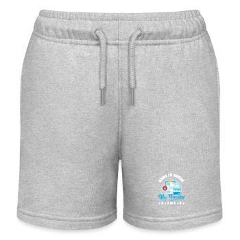 Diabetes Typ 1 Diabetiker - Kinder Organic Joggingshorts Mini Bolter von Stanley/Stella - Grau meliert - Vorne