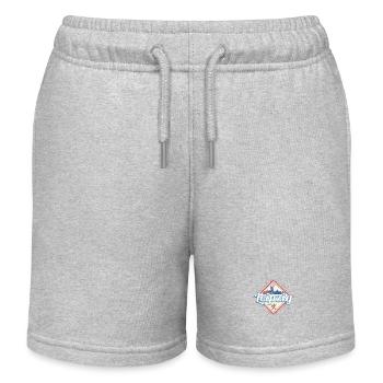 Leipzig Germany Saxony Vintage Souvenir - Kids Organic Sweat Shorts by Stanley/Stella - heather grey - Front