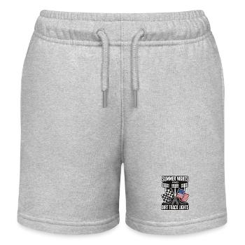 Summer Nights And Dirt Track Lights - Kinder Organic Joggingshorts Mini Bolter von Stanley/Stella - Grau meliert - Vorne