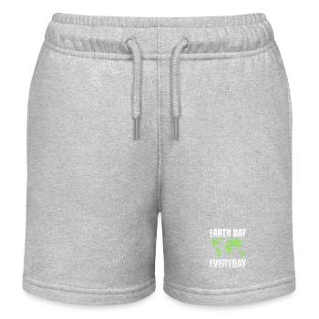 Earth Day Shirt - Kinder Organic Joggingshorts Mini Bolter von Stanley/Stella - Grau meliert - Vorne