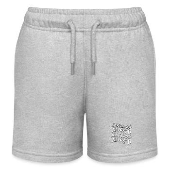 Christos Anesti Griechisch-Osterorthodox - Kinder Organic Joggingshorts Mini Bolter von Stanley/Stella - Grau meliert - Vorne