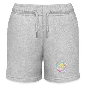 I'm The K-Pop Birthday Girl - Kinder Organic Joggingshorts Mini Bolter von Stanley/Stella - Grau meliert - Vorne