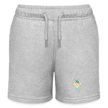Belize Caribbean Retro Turtles Vintage Souvenir - Short de jogging enfant bio Stanley/Stella - gris chiné - Devant