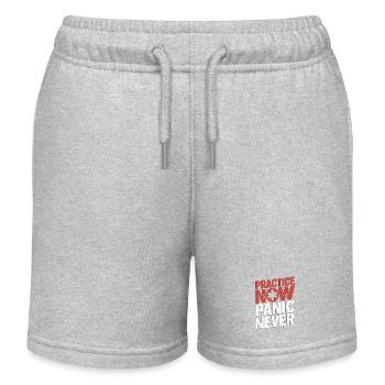 Paramedic Practice Now Panic Never EMS Training - Kinder Organic Joggingshorts Mini Bolter von Stanley/Stella - Grau meliert - Vorne