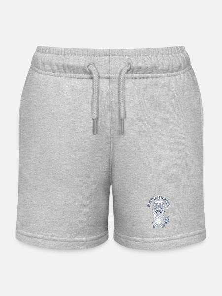 Raccoon Ctrl: Taking Control - Kinder Organic Joggingshorts Mini Bolter von Stanley/Stella - Grau meliert