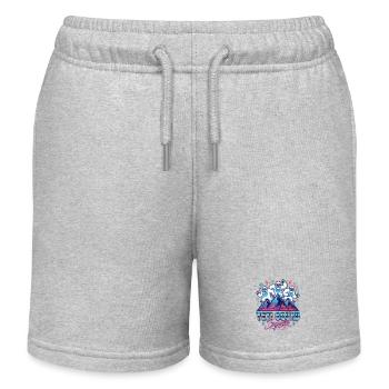 Équipe Yeti Ski Snowboard Hiver - Short de jogging enfant bio Stanley/Stella - gris chiné - Devant