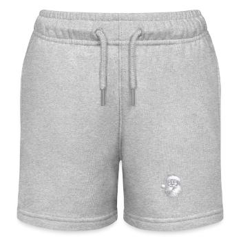 Black and White Santa Tongue - Kids Organic Sweat Shorts by Stanley/Stella - heather grey - Front