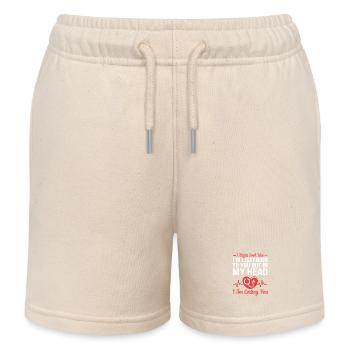 Medical Programmer Medical Coder - Kids Organic Sweat Shorts by Stanley/Stella - soft Ecru - Front