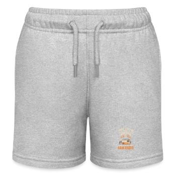 Ham Radio Vintage Vibe Tee - Kids Organic Sweat Shorts by Stanley/Stella - heather grey - Front
