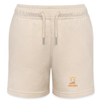 Ham Radio Daydreams Retro Tee - Kids Organic Sweat Shorts by Stanley/Stella - soft Ecru - Front