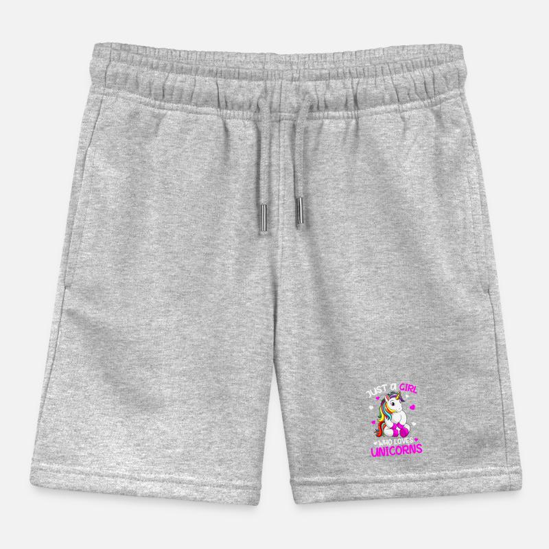 Nur ein Mädchen, das Einhörner liebt Kinder Organic Joggingshorts Mini Bolter von Stanley/Stella