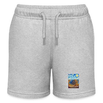 New River Gorge Landscape National Park - Kids Organic Sweat Shorts by Stanley/Stella - heather grey - Front