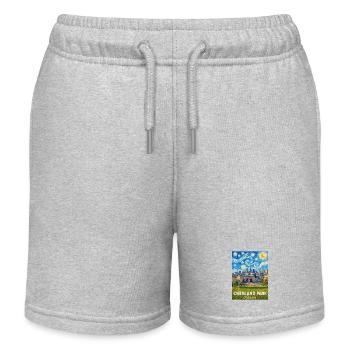 Overland Park Night Starry Sky Kansas - Kinder Organic Joggingshorts Mini Bolter von Stanley/Stella - Grau meliert - Vorne