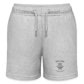 GRILL KING THE MAN THE MYTH Legende - Kinder Organic Joggingshorts Mini Bolter von Stanley/Stella - Grau meliert - Vorne