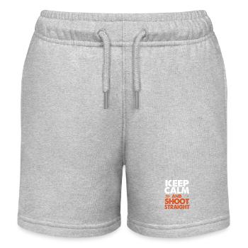 Bogen Bogenschütze Bogenschießen - Kinder Organic Joggingshorts Mini Bolter von Stanley/Stella - Grau meliert - Vorne